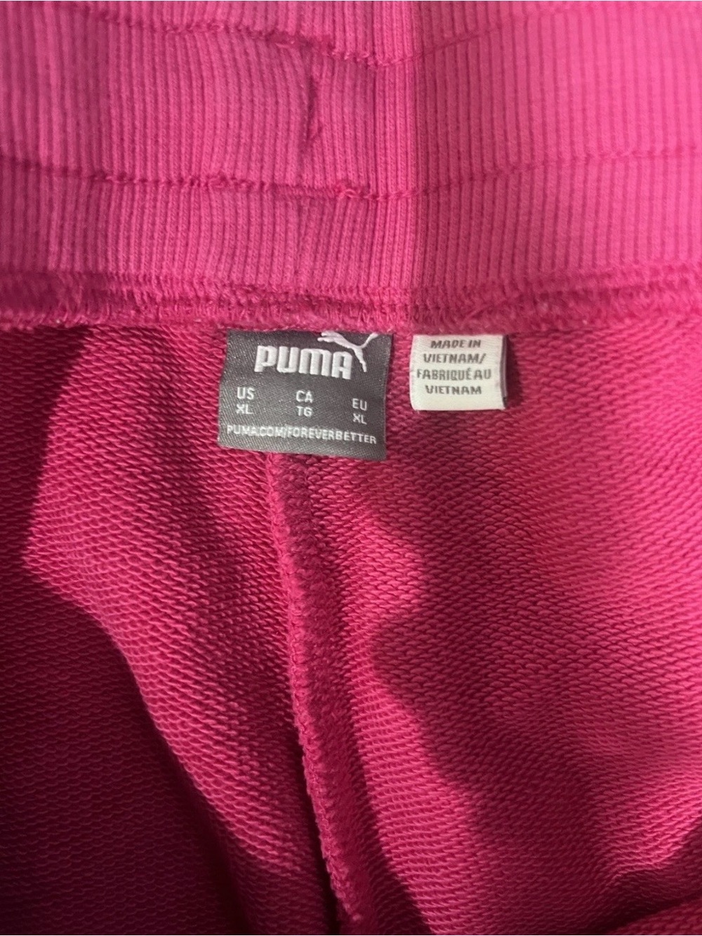 2 Puma Women's Power Cat Jogging Pants Pink Heather & Vivid Violet, XL - Picture 5 of 14